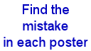 you need to find the mistake