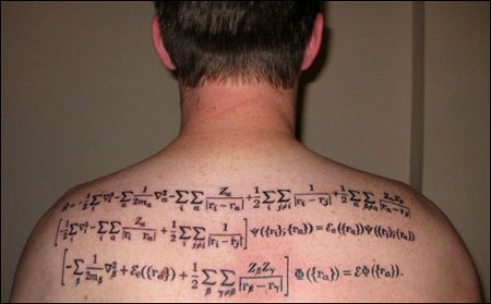 equation tattoos