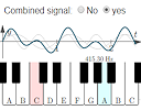 Piano frequencies applet