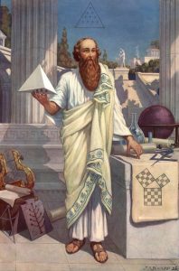 Pythagoras in the Roman Forum