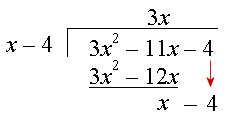 Division of polynomials