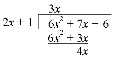 Division of polynomials