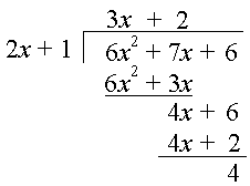 Division of polynomials