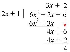 Division of polynomials