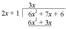 Division of polynomials