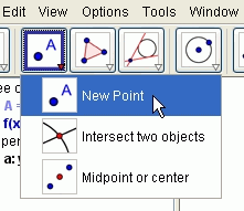 GeoGebra add point