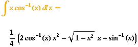 Integrator output