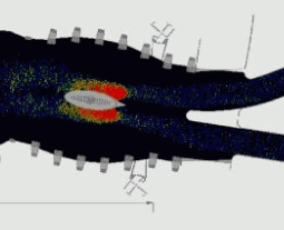 stoning wall using an ellipse shape