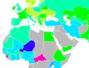 Gini coefficient for different countries