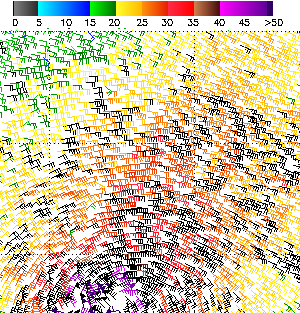 cyclone ike wind chart