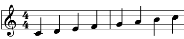 C major scale