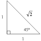 45-45 triangle