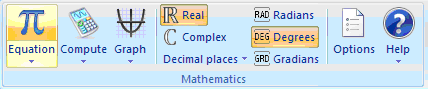 Microsoft Math 4.0 - degrees