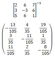 Microsoft Math 4.0 - inverse matrix