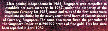 Singapore dollar story