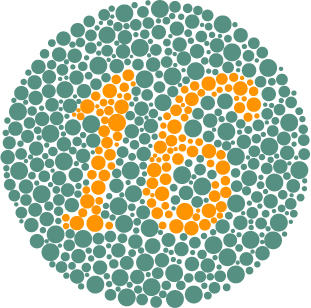 Color blindness test