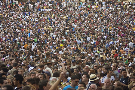 crowd scene