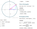 Polar to rectangular forms of complex number calculator