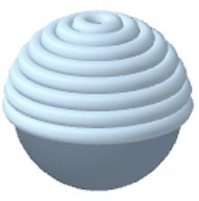 spherical spiral from the side