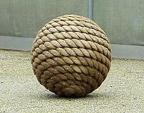 rope around sphere Zen garden