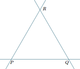Reuleaux Triangle - step 2, extend original triangle