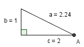 Triangle - sqrt 5