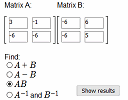 Simple Online Matrix Calculator