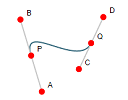 Cubic Bezier interactive graph