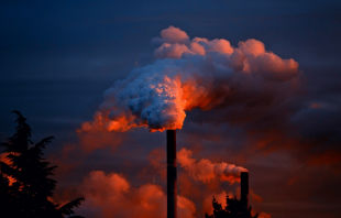 Smoke stacks and air pollution