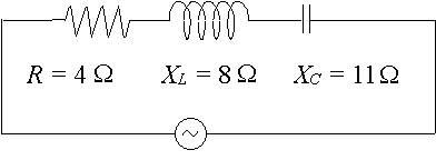 RLC circuit diagram