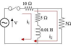 Solved t = 0 + vi } R m L For the above circuit, V = 2V, R =