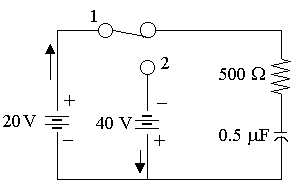 Parallel RC circuit diagram