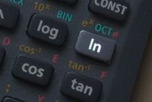 ln button on a calculator