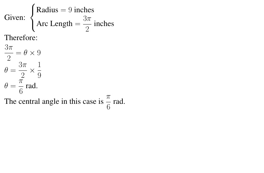 What is a Central Angle?