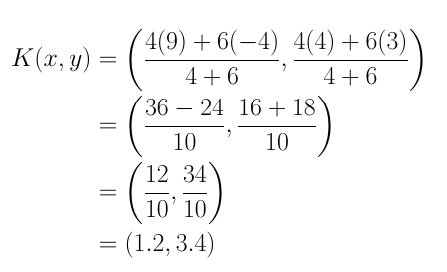 Internal Division of a Line Segment