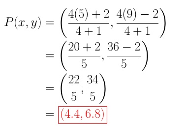 Internal Division of a Line Segment