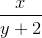 \frac{x}{{y}+{2}}