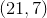 (21, 7)