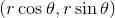 (r\cos\theta,r\sin\theta)