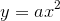 y=ax^2