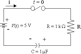 RC circuit diagram