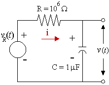 RC circuit diagram