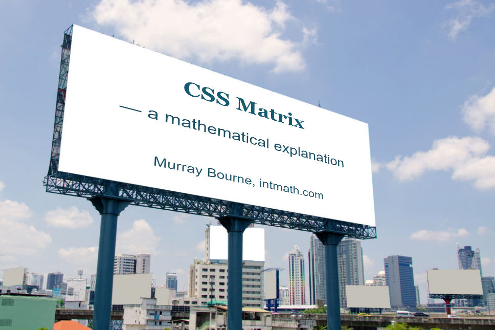 CSS matrix - a mathematical explanation