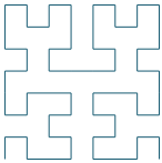 Moore Curve - basic Hilbert Curve