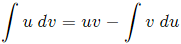 Formula for integration by parts