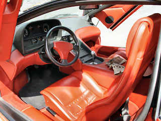 sports car interior